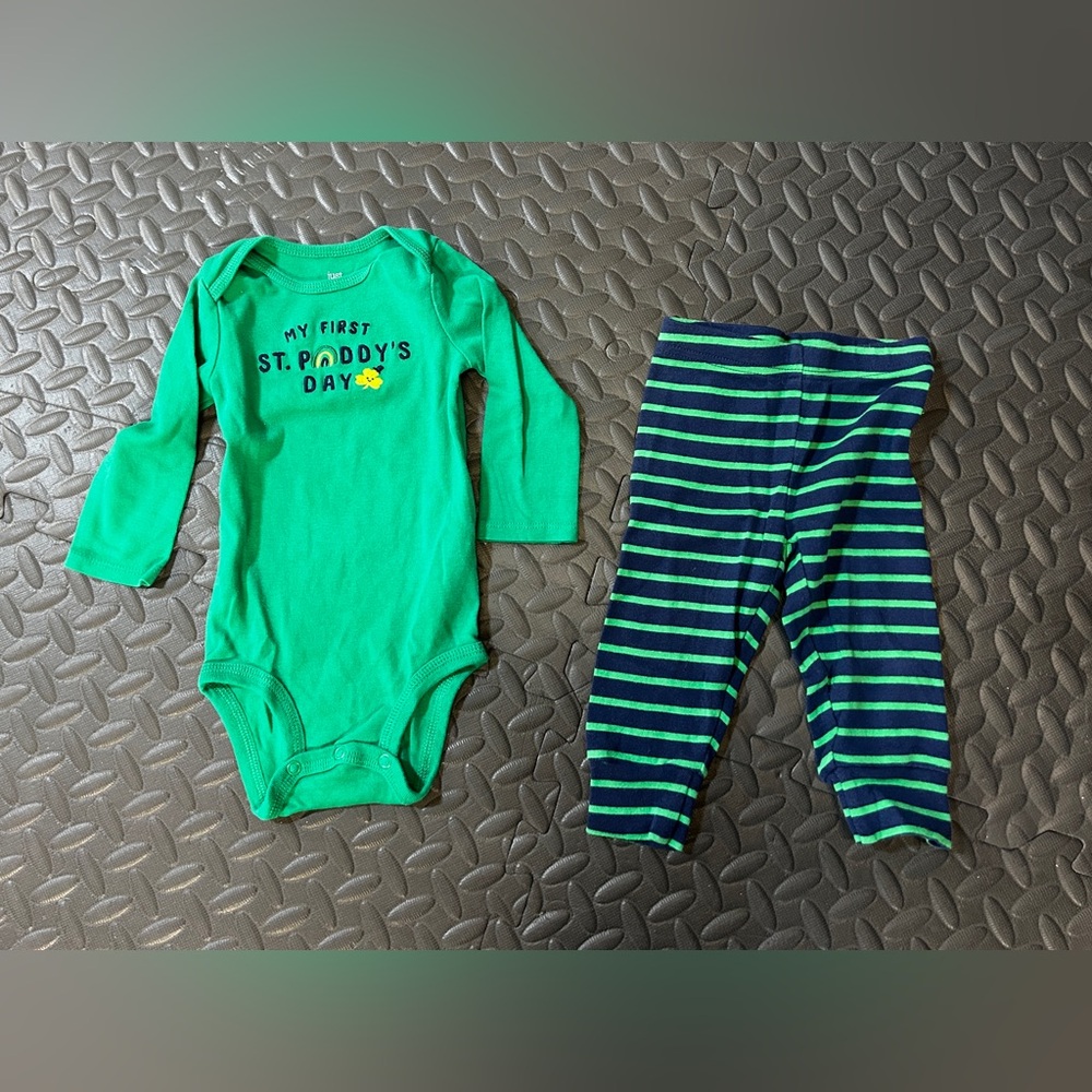 Baby unisex St Patrick’s day set size 9 months